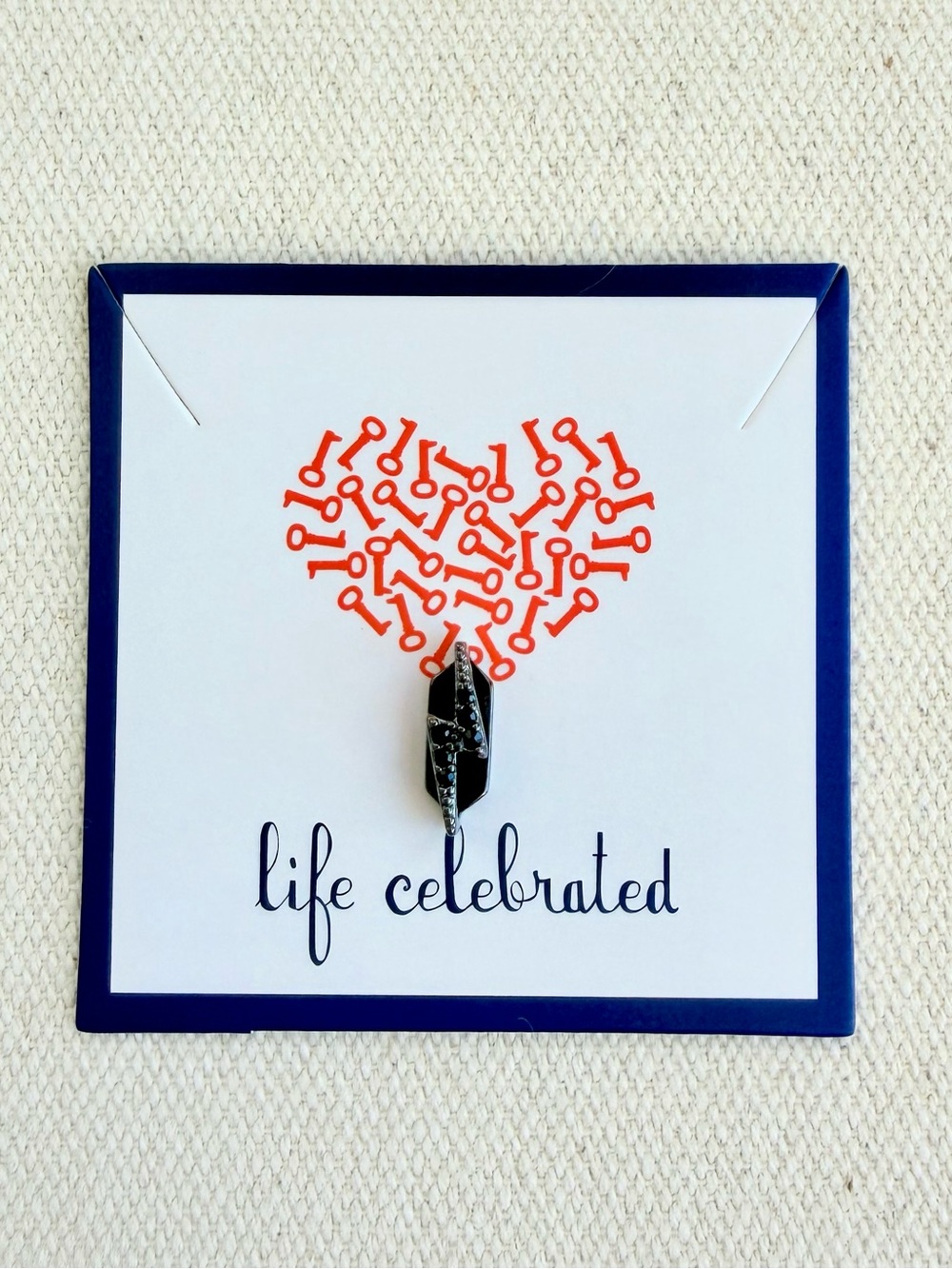 *Lightening Bolt Charm* KEEP COLLECTIVE Retired Marcasite